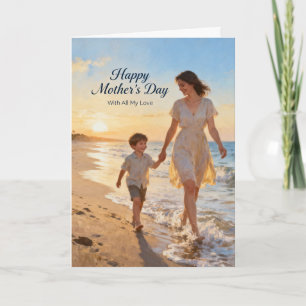 Cartes Pour Fêtes Annuelles Fête des Mères : Mère et Fils