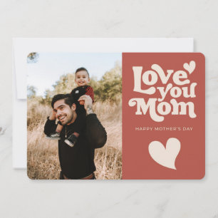 Cartes Pour Fêtes Annuelles Fête des Mères Mignonne Retro