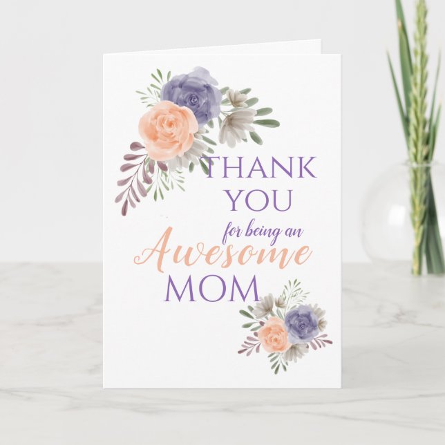 Cartes Pour Fêtes Annuelles Fête des mères pivoine florale (Devant)