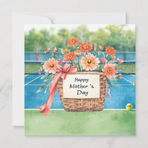 Cartes Pour Fêtes Annuelles Fête des Mères pour joueur de tennis