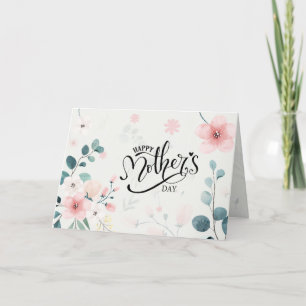 Cartes Pour Fêtes Annuelles Fête des Mères Proverbes 31 Verset Biblique Floral