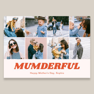 Cartes Pour Fêtes Annuelles Fête des mères rétro mumderful 12 Collage photo ro