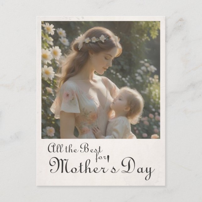 Cartes Pour Fêtes Annuelles Fête des Mères - Un Jardin Adorable (Devant)