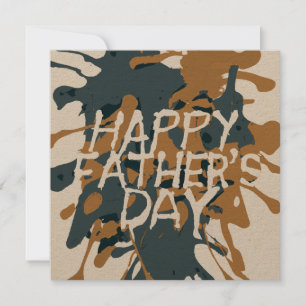 Cartes Pour Fêtes Annuelles Fête des Pères Abstrait Artistique 