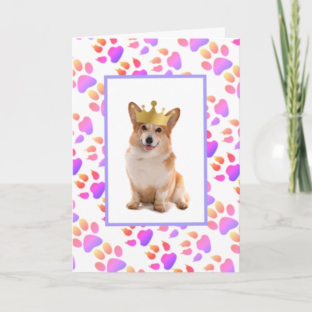 Cartes Pour Fêtes Annuelles Fête des pères Corgi (Devant)