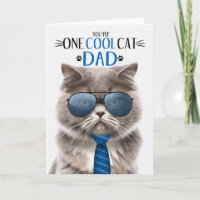 Fête des pères de chat persan gris un chat Cool