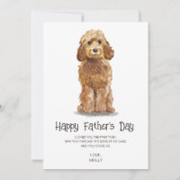Fête des pères de peinture de chien