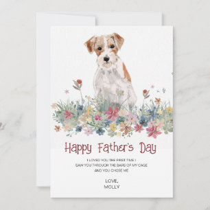 Cartes Pour Fêtes Annuelles Fête des pères de peinture de chien