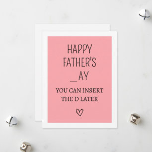 Cartes Pour Fêtes Annuelles Fête des pères drôle et vilaine