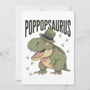 Cartes Pour Fêtes Annuelles Fête des pères Grand-père dinosaure Poppopsaurus