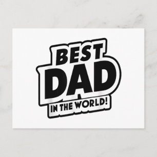 Cartes Pour Fêtes Annuelles Fête des Pères Meilleur Papa du Monde