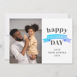 Cartes Pour Fêtes Annuelles Fête des pères moderne minimaliste joyeuse 1 Photo