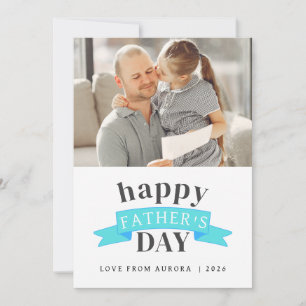 Cartes Pour Fêtes Annuelles Fête des pères moderne minimaliste joyeuse 1 Photo
