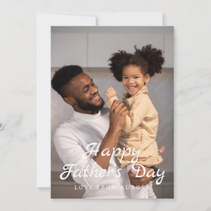 Cartes Pour Fêtes Annuelles Fête des pères moderne minimaliste joyeuse 1 Photo