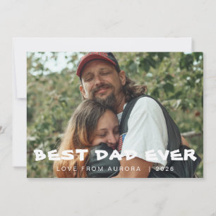 Cartes Pour Fêtes Annuelles Fête des pères moderne minimaliste joyeuse 1 Photo