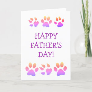 Cartes Pour Fêtes Annuelles Fête des Pères Papa Chien
