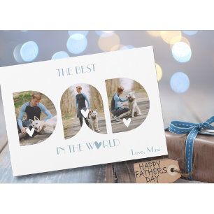 Cartes Pour Fêtes Annuelles Fête des Pères Papa Chien à partir de la photo de