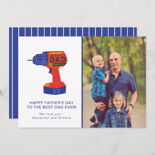 Cartes Pour Fêtes Annuelles Fête des pères Photo Best Papa Power Tool