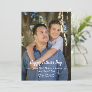 Cartes Pour Fêtes Annuelles Fête des pères photo Père et Fils