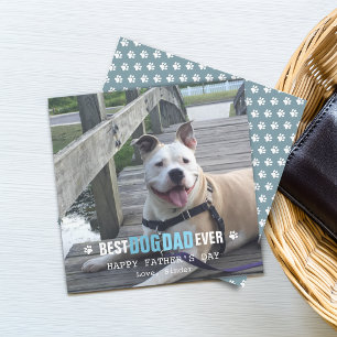 Cartes Pour Fêtes Annuelles Fête des Pères Photo Plat de Votre Chien