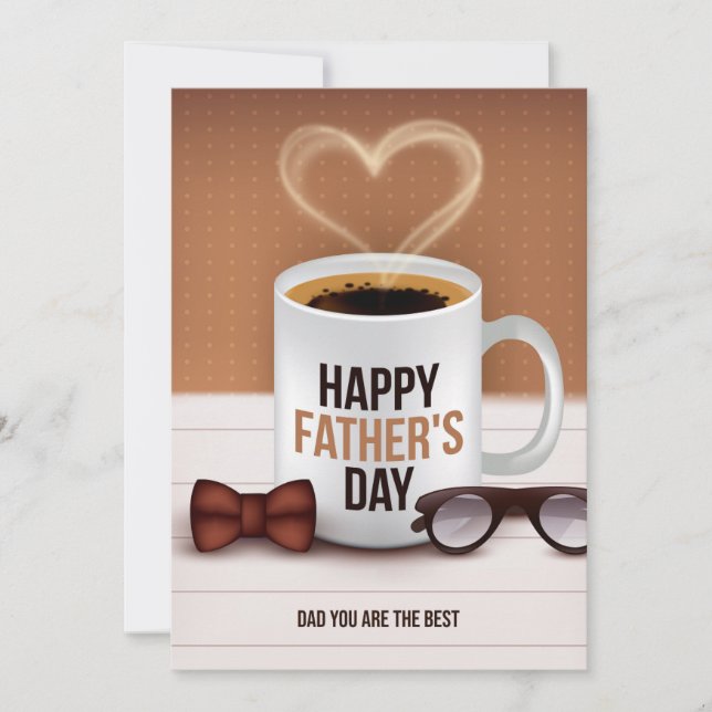 Cartes Pour Fêtes Annuelles Fête des pères pour les papas de café (Devant)
