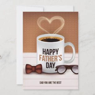 Cartes Pour Fêtes Annuelles Fête des pères pour les papas de café