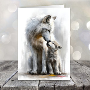 Cartes Pour Fêtes Annuelles Fête des Pères Renard Arctique