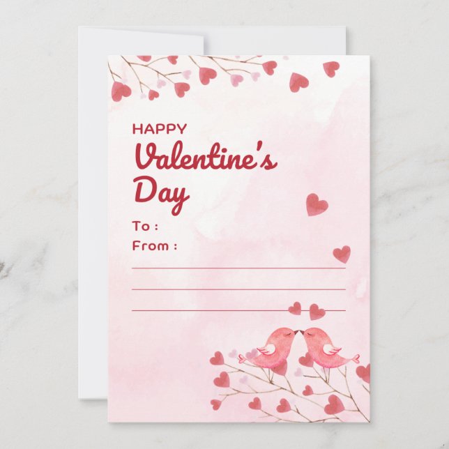 Cartes Pour Fêtes Annuelles fête des valentines (Devant)
