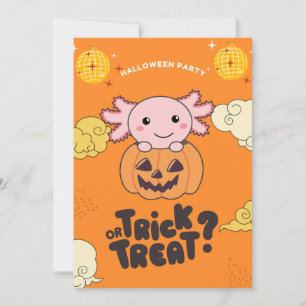 Cartes Pour Fêtes Annuelles Fête d'Halloween Tour de friandises ou un sort Axo