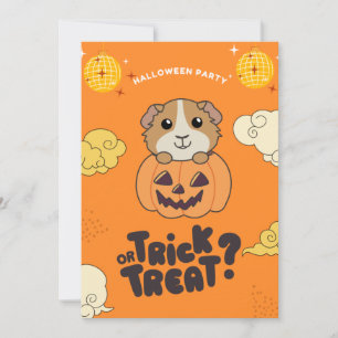 Cartes Pour Fêtes Annuelles Fête d'Halloween Trick Or Treat Cochons d'Inde Vac