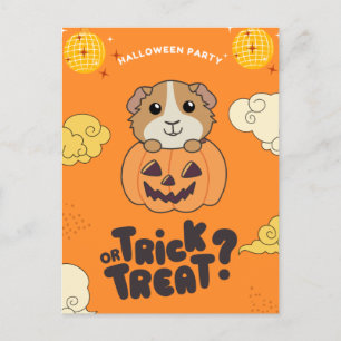 Cartes Pour Fêtes Annuelles Fête d'Halloween Trick Or Treat Cochons d'Inde Vac
