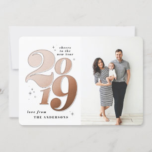 Cartes Pour Fêtes Annuelles Fête du bronze de la nouvelle année 2019