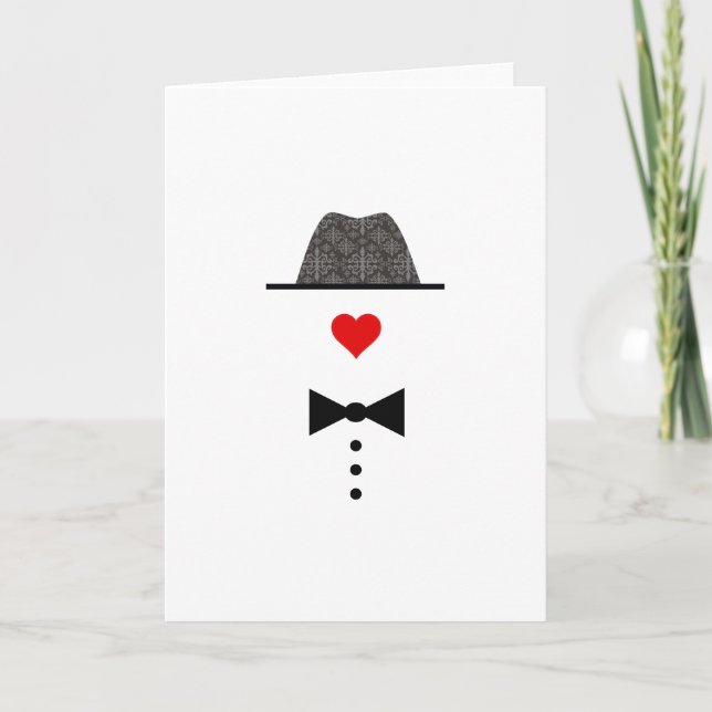 Cartes Pour Fêtes Annuelles Fête du Mari Valentine (Devant)