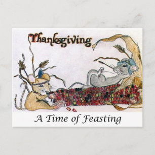 Cartes Pour Fêtes Annuelles Fête du Rat de Thanksgiving