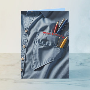 Cartes Pour Fêtes Annuelles Fête du Travail du col bleu