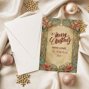 Cartes Pour Fêtes Annuelles Fête élégante rouge or