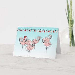 Cartes Pour Fêtes Annuelles Fête Flamant rose