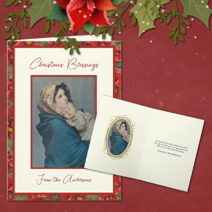 Cartes Pour Fêtes Annuelles Fête religieuse de la Mère bénie Enfant Jésus Flor