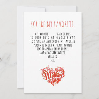 Cartes Pour Fêtes Annuelles Fête romantique de la fête des Mères pour Maman