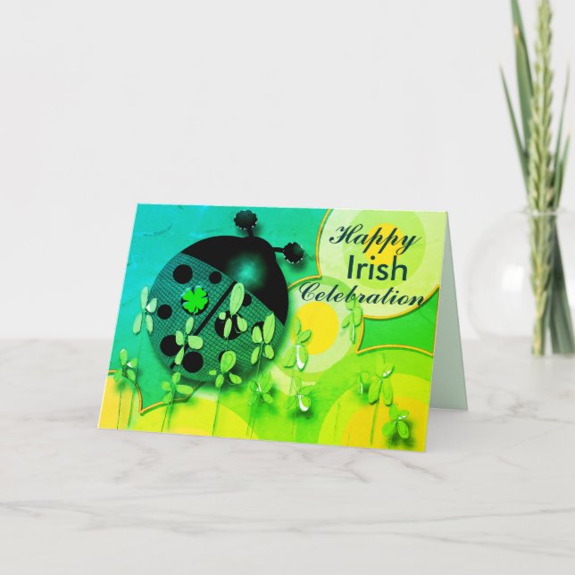 Cartes Pour Fêtes Annuelles Fête très irlandaise (Devant)