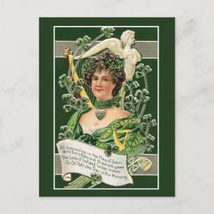 Cartes Pour Fêtes Annuelles Fête vintage des femmes irlandaises St. Patrick