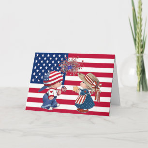 Cartes Pour Fêtes Annuelles Fêter le drapeau américain