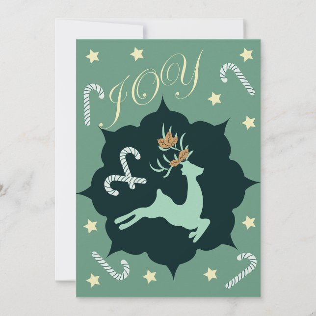 Cartes Pour Fêtes Annuelles Fêtes de Noël (Devant)