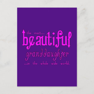 Cartes Pour Fêtes Annuelles Fêtes de Noël Anniversaire Belle petite-fille