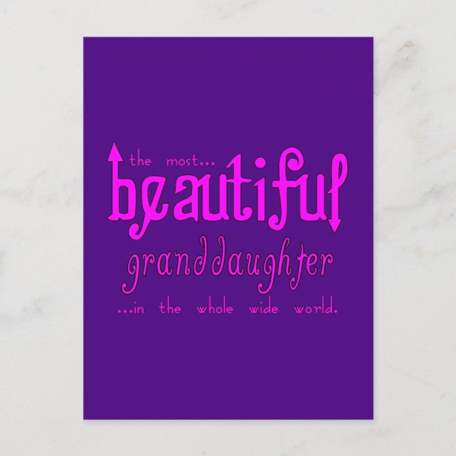 Cartes Pour Fêtes Annuelles Fêtes de Noël Anniversaire Belle petite-fille (Devant)