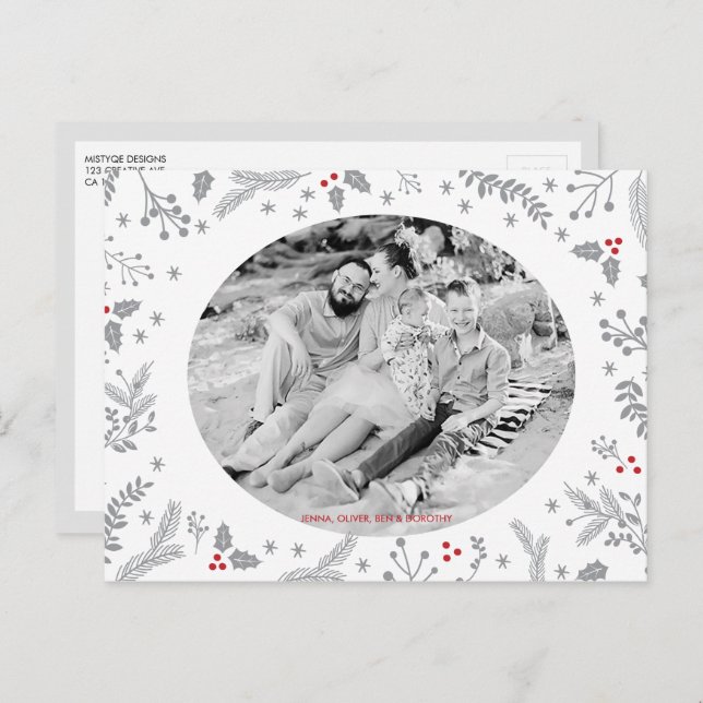 Cartes Pour Fêtes Annuelles Fêtes de Noël des Berry (Devant / Derrière)