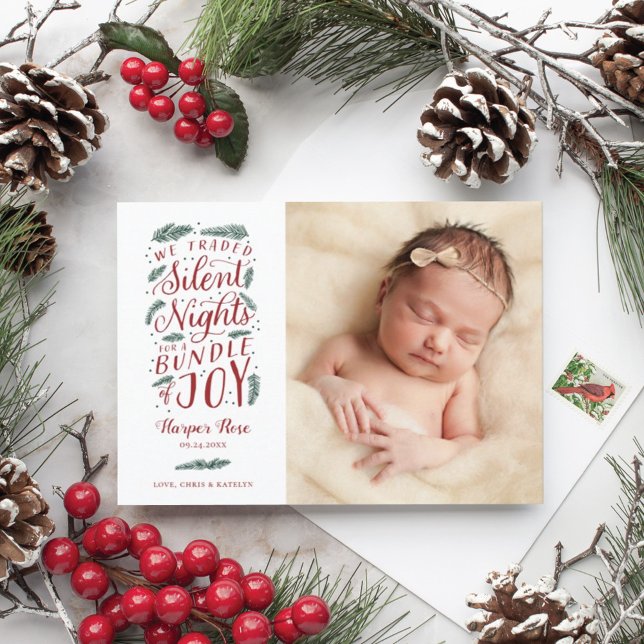 Cartes Pour Fêtes Annuelles Fêtes de Noël du premier bébé (Créateur téléchargé)