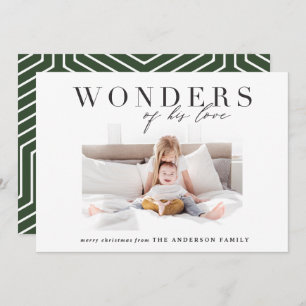 Cartes Pour Fêtes Annuelles Fêtes de Noël religieux chic et multiphoto