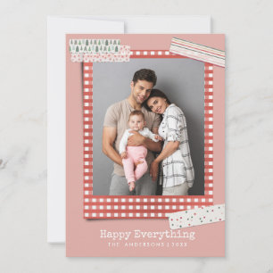 Cartes Pour Fêtes Annuelles Fêtes en scrapbooking   photo de cadre à carreaux