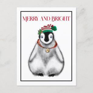 Cartes Pour Fêtes Annuelles Fêtes festives de Noël Pingouin